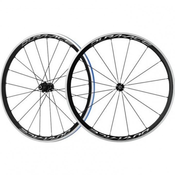 Комплект колес SHIMANO DURA-ACE, R9170, 28", С40, бескамерные, под дисковый тормоз C.LOCK, под оси, с чехлом EWHR9170C40PELB