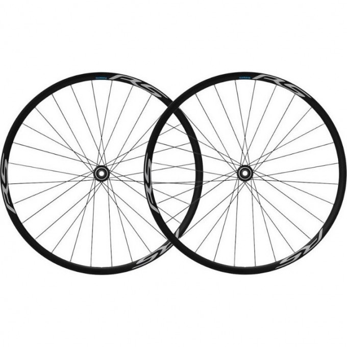 Комплект колес SHIMANO RS170, переднее, заднее 10-11 скоростей, клинчерное под дискоый тормоз C.LOCK, под полые оси, черный EWHRS170P12DB