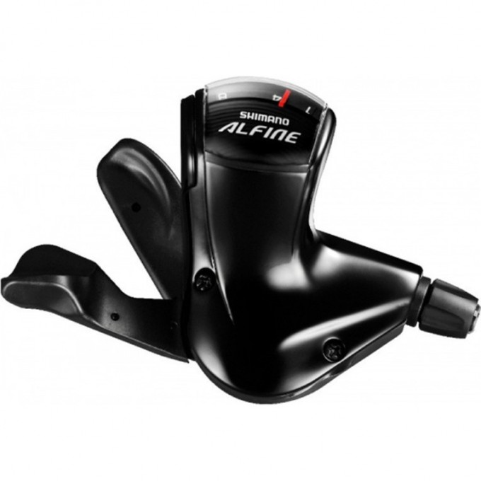 Шифтер SHIMANO ALFINE, S503, 8 скоростей, трос+оплетка, для CJ-8S20, черный ESLS503210LLL3