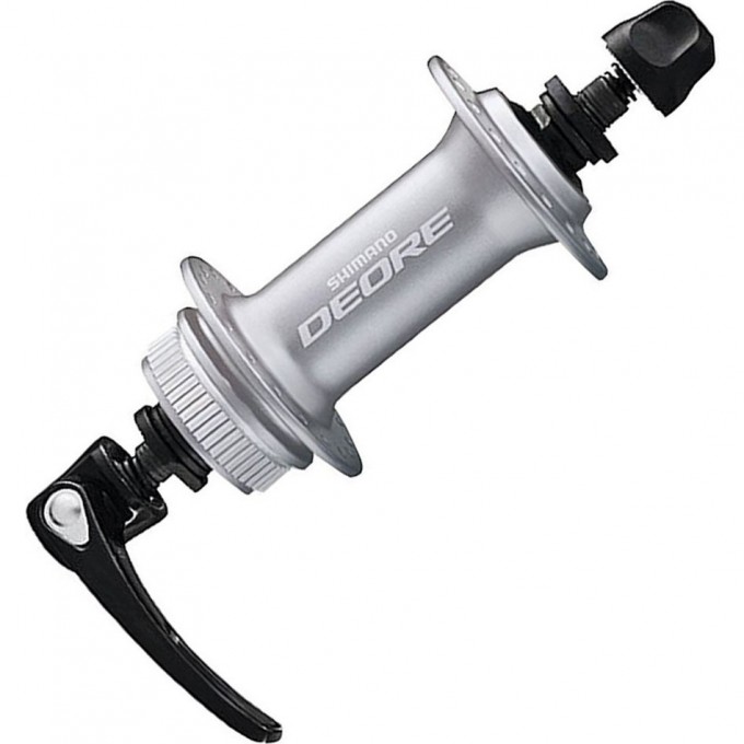 Втулка передняя SHIMANO DEORE, M6000, 36 отверстий, C.LOCK, QR, серебристый EHBM6000AS