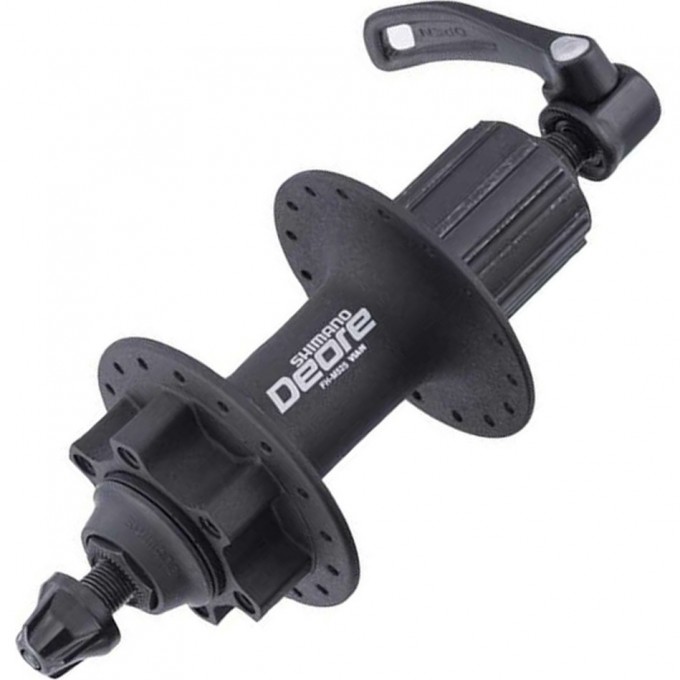 Втулка задняя SHIMANO DEORE, M525A, 32 отверстия, 8/9 скоростей, QR, 6-болт, черный EFHM525ABZLS