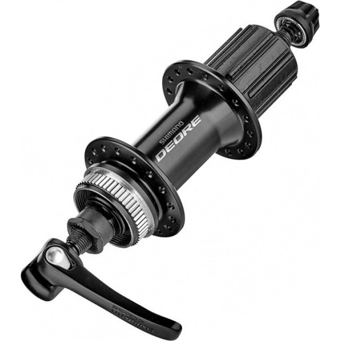 Втулка задняя SHIMANO DEORE, M6000, 36 ОТВ, 8/9/10СК, C.LOCK, QR, С ПЫЛЬНИКОМ, ЦВ. ЧЕРНЫЙ EFHM6000AZAL