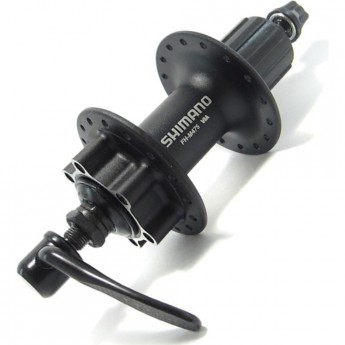 Втулка задняя SHIMANO M475, 36 отверстия, 8/9 скорость, 6-болт, QR 166 мм, черный