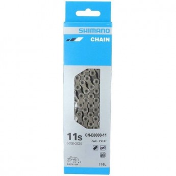 Цепь SHIMANO E8000, 11 скоростей, 126 звеньев, с замком цепи