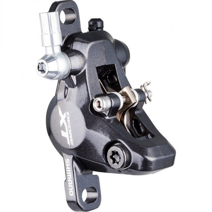 Калипер гидравлический SHIMANO M8000, POST MOUNT, пластиковые колодки G02A, без адаптера IBRM8000MPRX