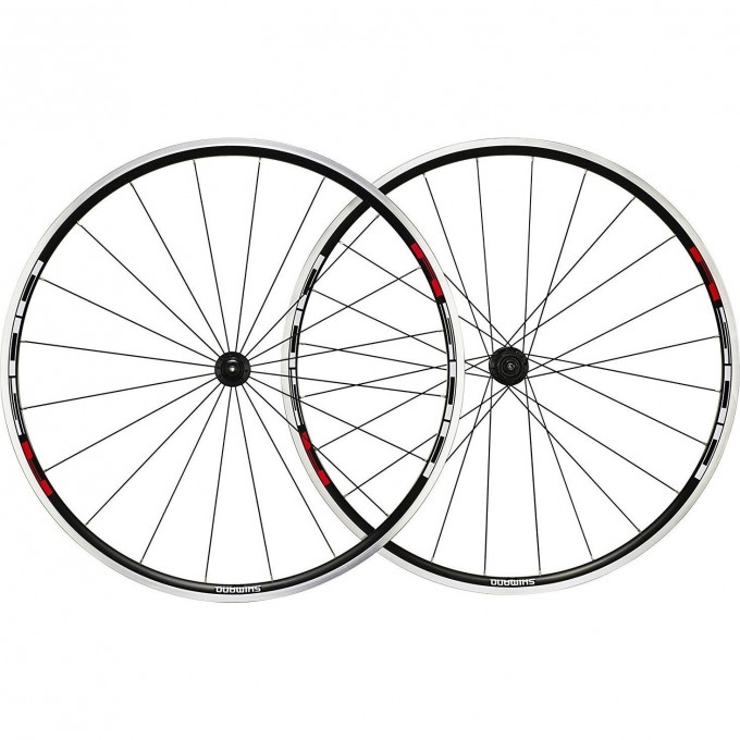 Колеса для велосипеда SHIMANO R501 переднее и заднее, 28", черный EWHR501PCBY