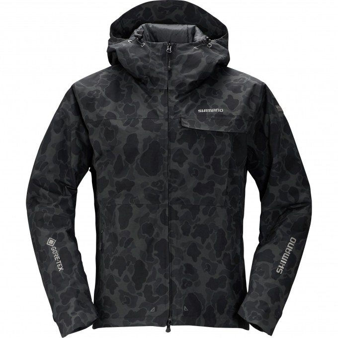 Куртка утеплённая SHIMANO RB-01JS GORE-TEX чёрный камуфляж M 59YRB01JS65