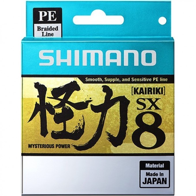 Леска плетёная SHIMANO KAIRIKI 8 PE 150 м разноцветная 0.160 мм 10.3 кг 59WPLA58R23