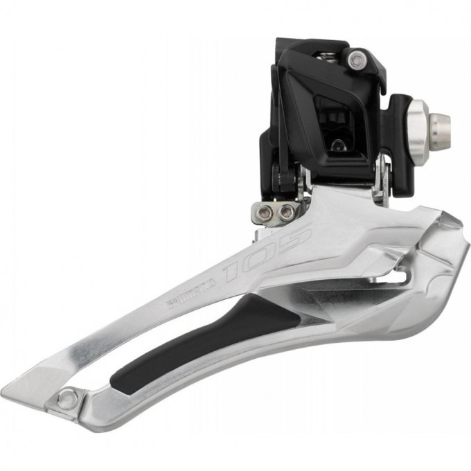 Переключатель передний SHIMANO 105, 5801, черный, на упор, для 2x11 скоростей IFD5801FL