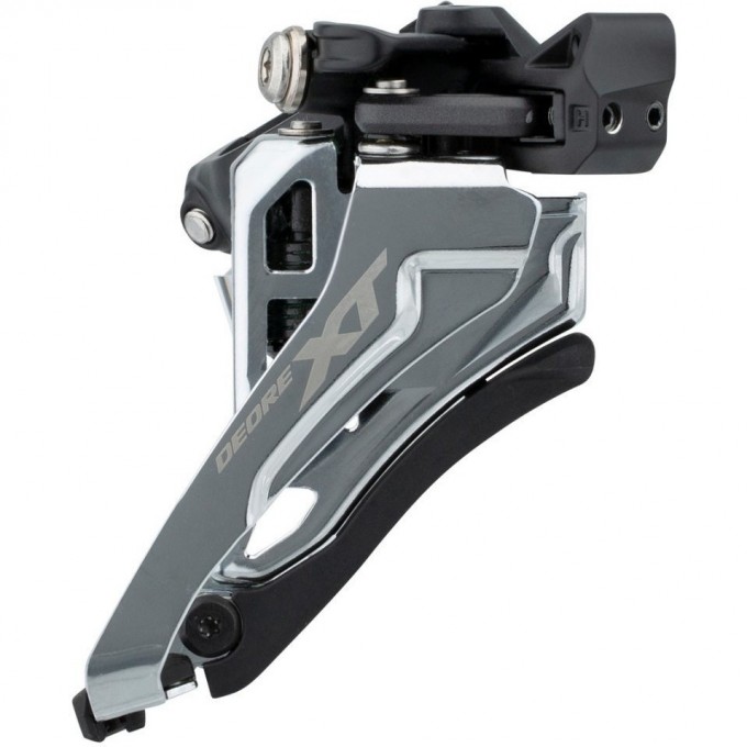 Переключатель передний SHIMANO DEORE, M4100-D, side-swing, direct mount, для 2x10 скоростей, угол:64-69, для 38T, CL:48,8/ IFDM4100D4