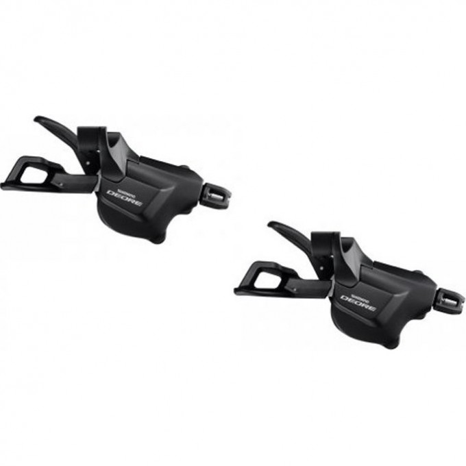 Шифтер SHIMANO DEORE, M6000-I, левый/правый, 2/3x10 скоростей, I-Spec II, без индикатора, трос 1800/ 2050мм ISLM6000IPA