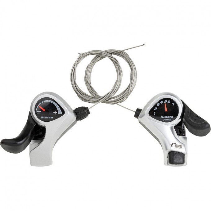 Шифтер SHIMANO TOURNEY, TX50, ЛЕВ/ПР, 3X7(FRICT)СК, ТР.+ОПЛЕТК ESLTX50P7FAT