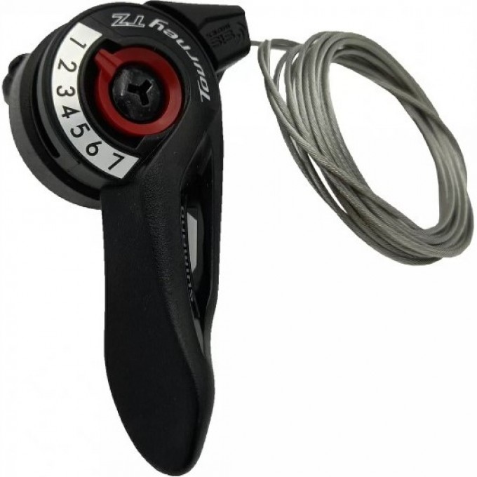 Шифтер SHIMANO TOURNEY, TZ500, правые, 7 скоростей, 2050 мм, без упаковки ASLTZ5007RA