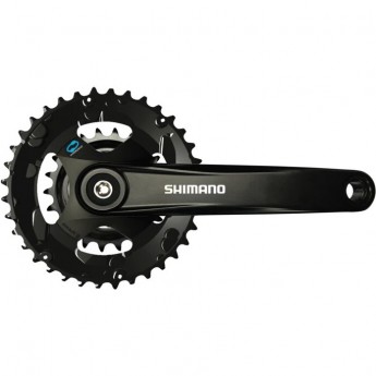 Система SHIMANO ALTUS, M315-2, 175мм, 36/22T, под квадрат, без защиты, черный для 7/8 скоростей