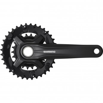 Система SHIMANO MT210-2, 170 мм, 36/22T, интегрированный вал, черный, для 9 скоростей