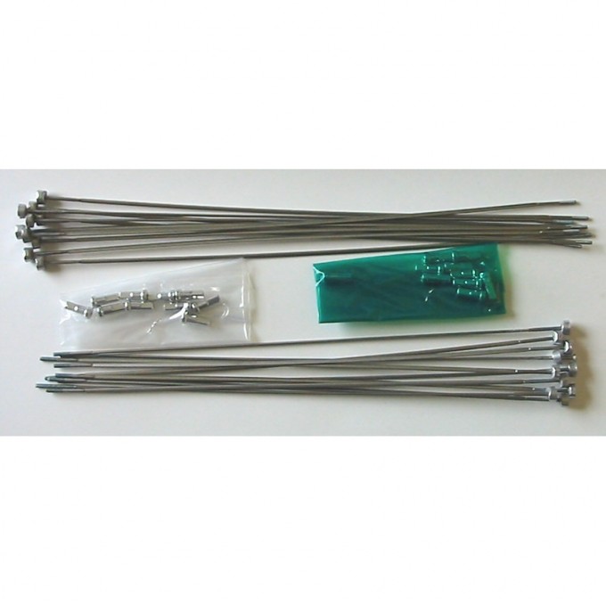 Спицы SHIMANO для WH-RS10 A-L, задние 304 мм (20 штук), нипели (20 штук) EWHSPOKE2KB1