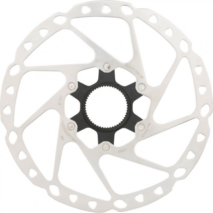 Тормозной диск SHIMANO RT64, 180мм, C.LOCK, с стопорным кольцом внешние шлицы ESMRT64MEC