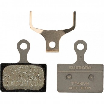 Тормозные колодки SHIMANO, для дискового тормоза, K03Ti, полимерн, пара, с пружинами, Y1XC98010