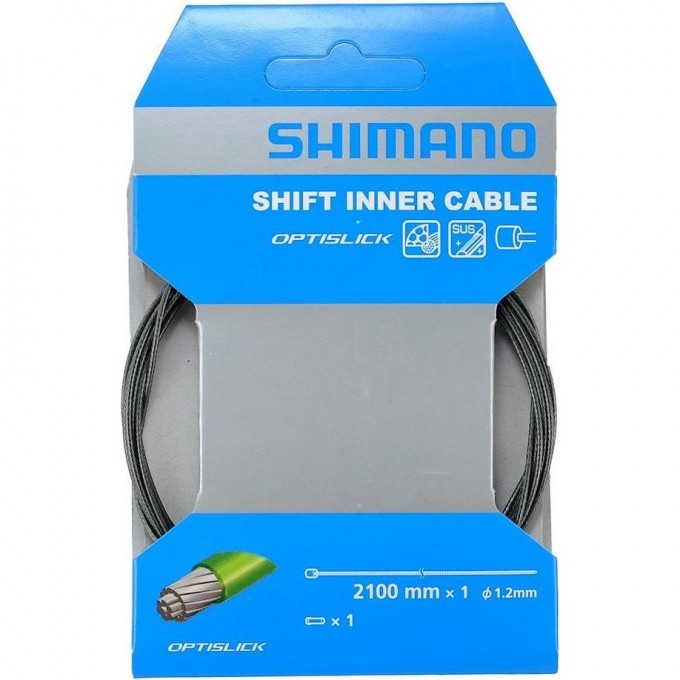 Трос переключения SHIMANO OPTISLICK, 1,2 мм X 2100 мм, 1 штука, Y60198100