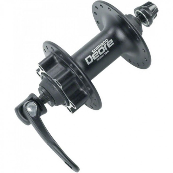Втулка передняя SHIMANO DEORE, M525A, 32 отверстия, QR, 6-болтов, черный EHBM525ABLS