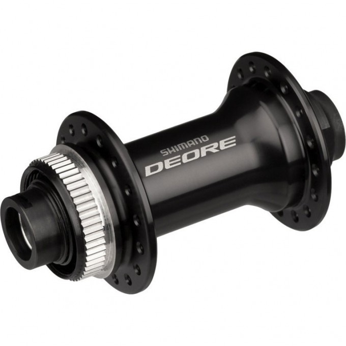 Втулка передняя SHIMANO DEORE, M6010, 32 ОТВ, C.LOCK, ПОД ОСЬ 15ММ(БЕЗ ОСИ), OLD: 100ММ, ЦВ. ЧЕРН, БЕ EHBM6010BX