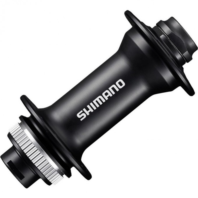 Втулка передняя SHIMANO MT400, 32 ОТВ, CENTER LOCK, ПОД ОСЬ 15ММ(БЕЗ ОСИ), OLD 110ММ,ЦВ. ЧЕРНЫЙ EHBMT400BBX