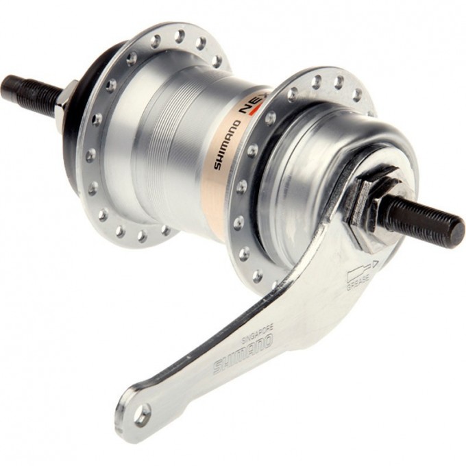 Втулка планетарная SHIMANO NEXUS, 3C41, 36 отверстия, 3 скоростей, ножной тормоз, антикоррозийное покрытие, 127X175 мм ASG3C41A2775DX