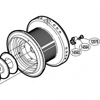 Запчасть часть для катушки SHIMANO DRAG CLI BIGBBTRXT-ALC набор разборной клипсы