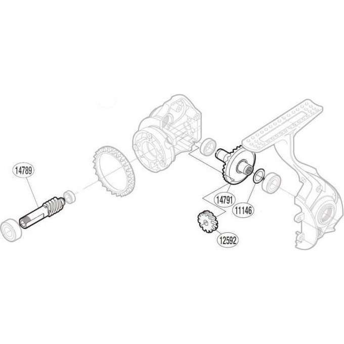 Запчасть для катушки SHIMANO DRIVE GEAR ведущая шестерня RD14791