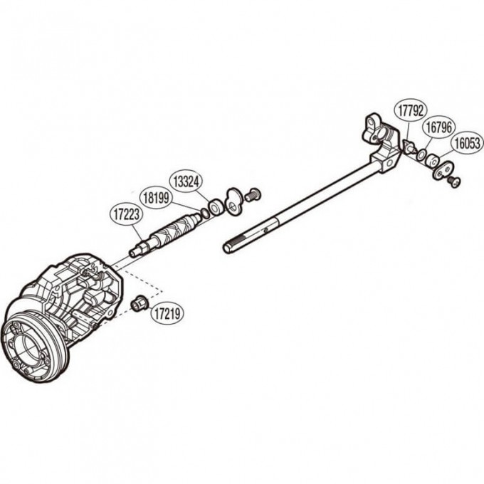Запчасть для катушки SHIMANO OSCILLATION SET набор для бесконечного винта PK0416